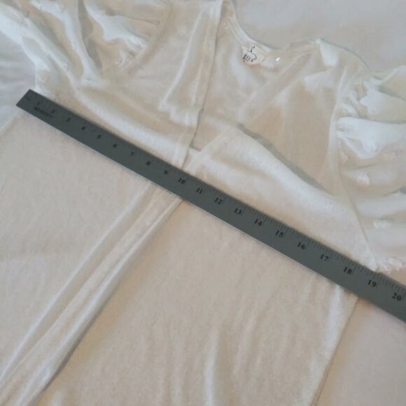 Ember women's size L white sheer cardigan sweater - Picture 9 of 16